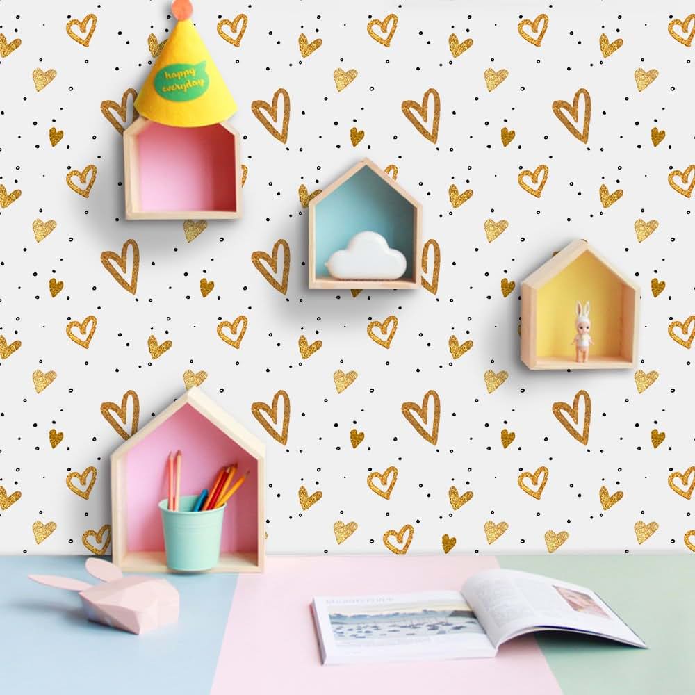 Amaonm Heart Wall Decals | Removable DIY Nursery Decor