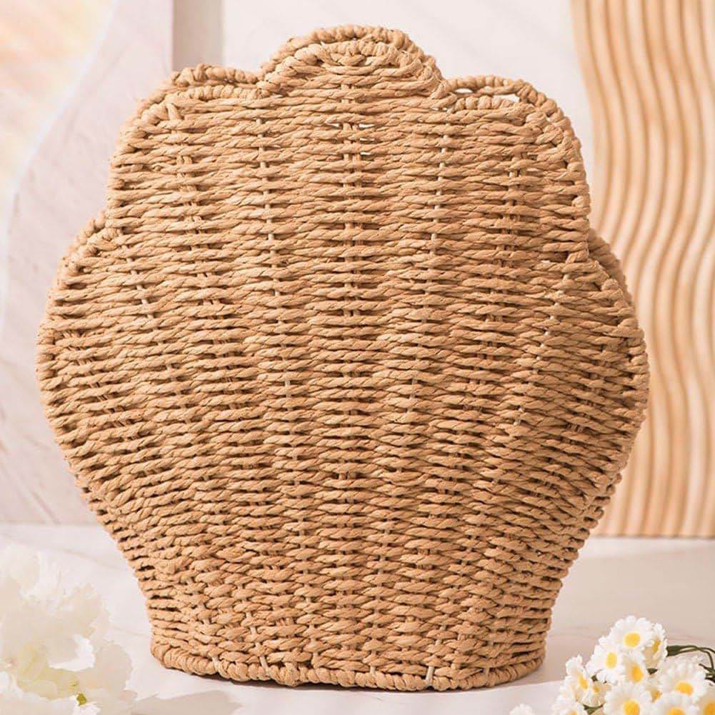 Woven Storage Basket for Toys and Decor - Shell Design