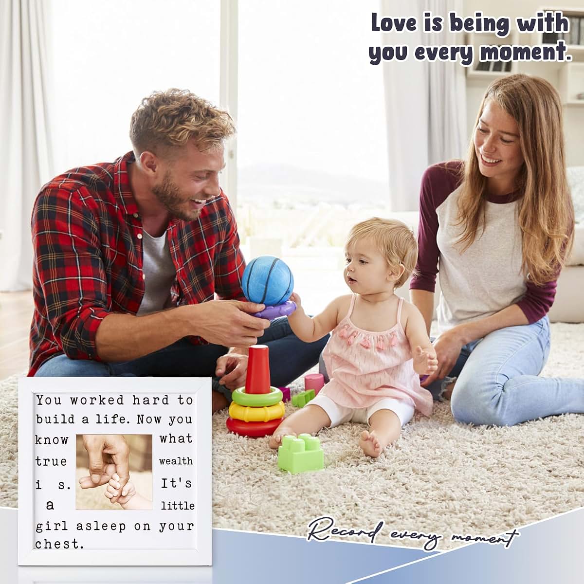 Picture Frame for New Dad Photo Display