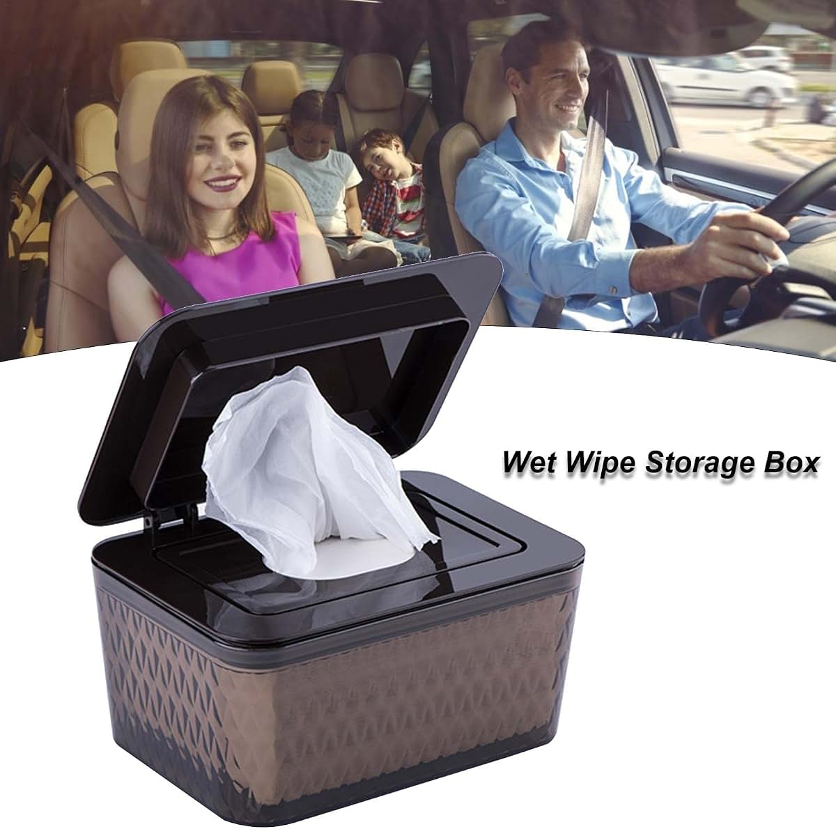 Rhinoon Wipes Dispenser, Brown Seal-Designed Wipe Case (photo 4)