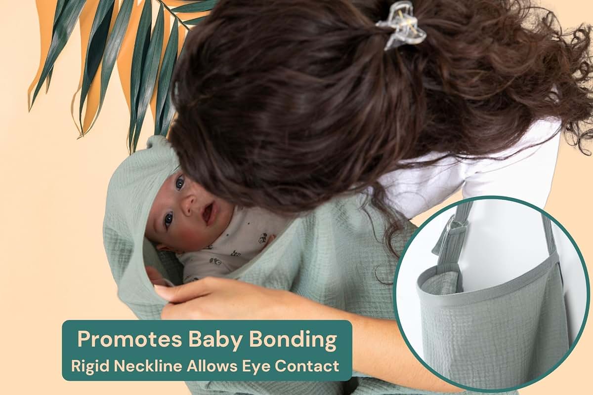 Superior Design Evergrwn Multi-use Privacy Nursing Cover Up for Breastfeeding, 100% Cotton Breathable Nursing Cover (photo 4)