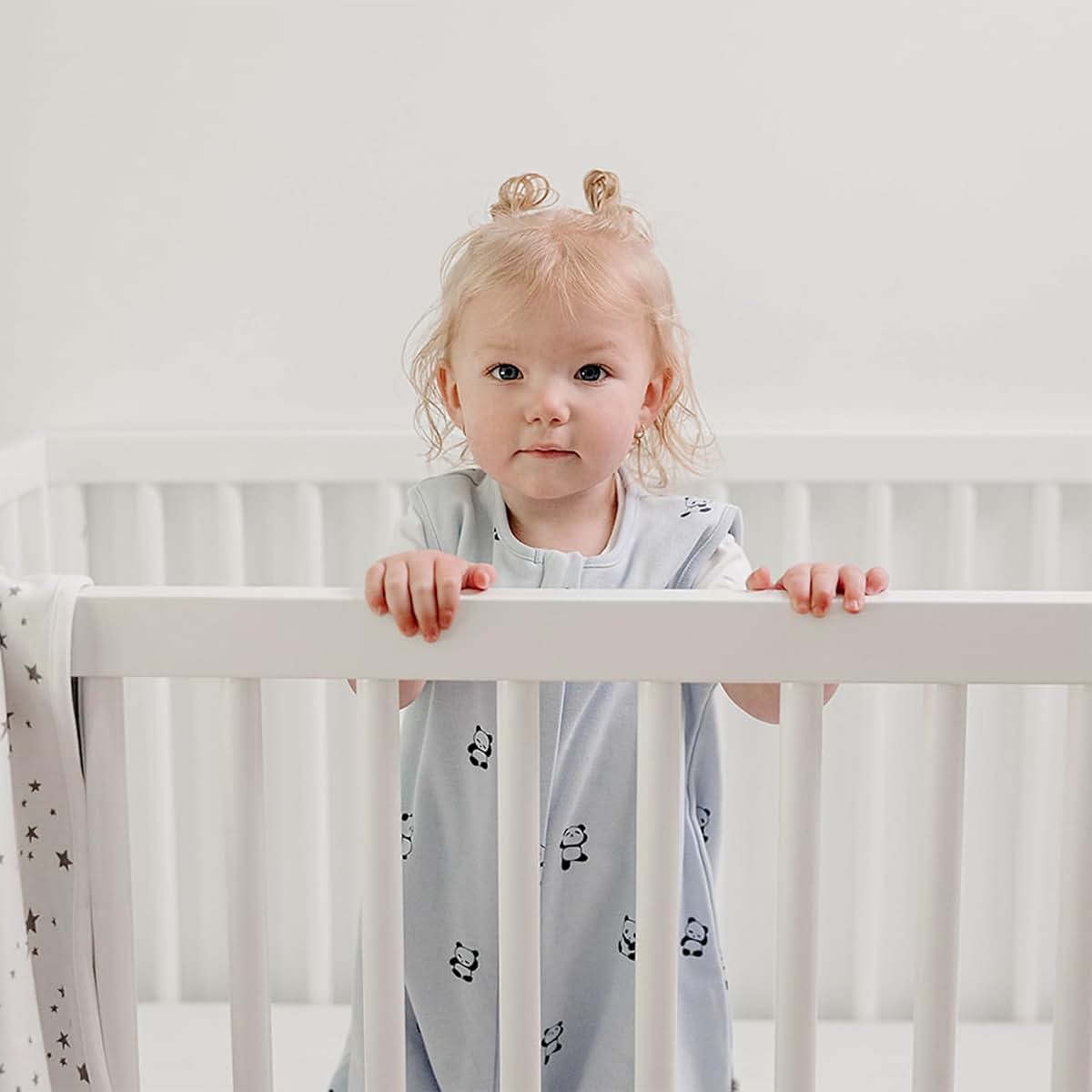 Woolino 4 Season Baby Sleep Bag With Feet In Panda Print
