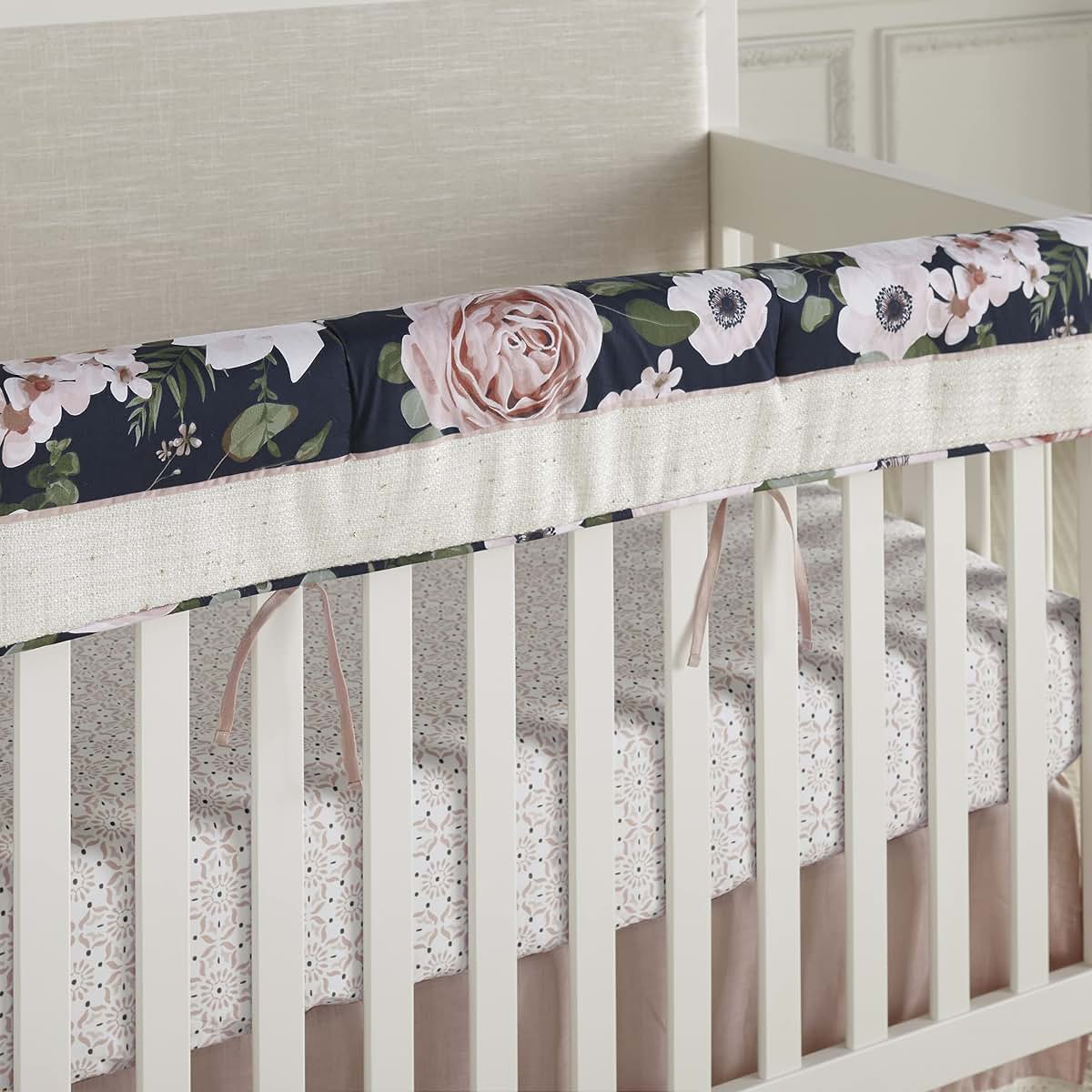 Levtex Baby Fiori Crib Fitted Sheet - Floral Print, Standard Mattress