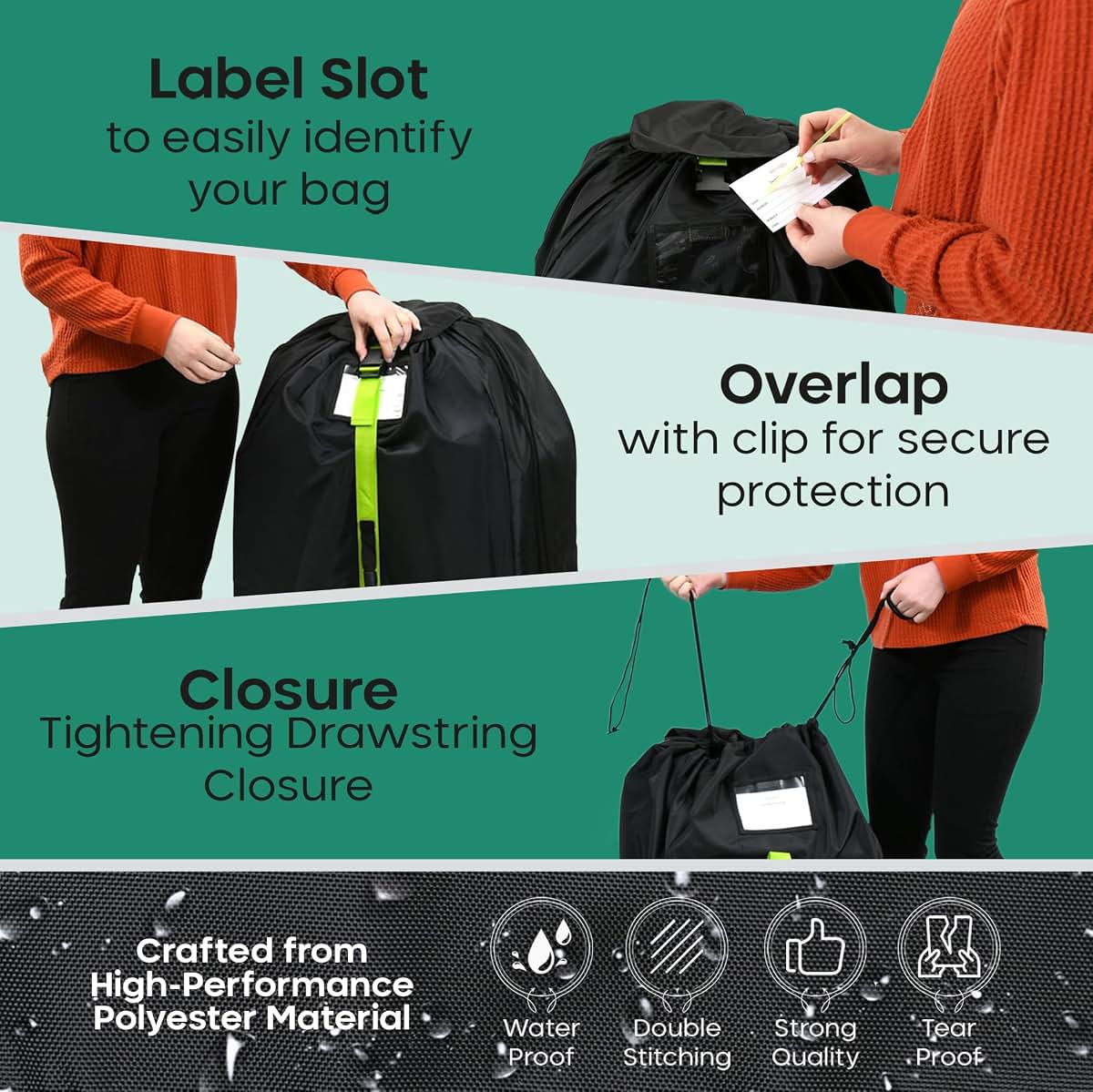 reperkid Stroller Bag for Airplane with Reinforced Seams (photo 4)