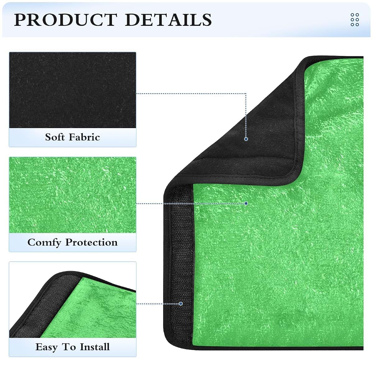 Sgaesgte Fleece Strap Pads for Car Seats and Bags