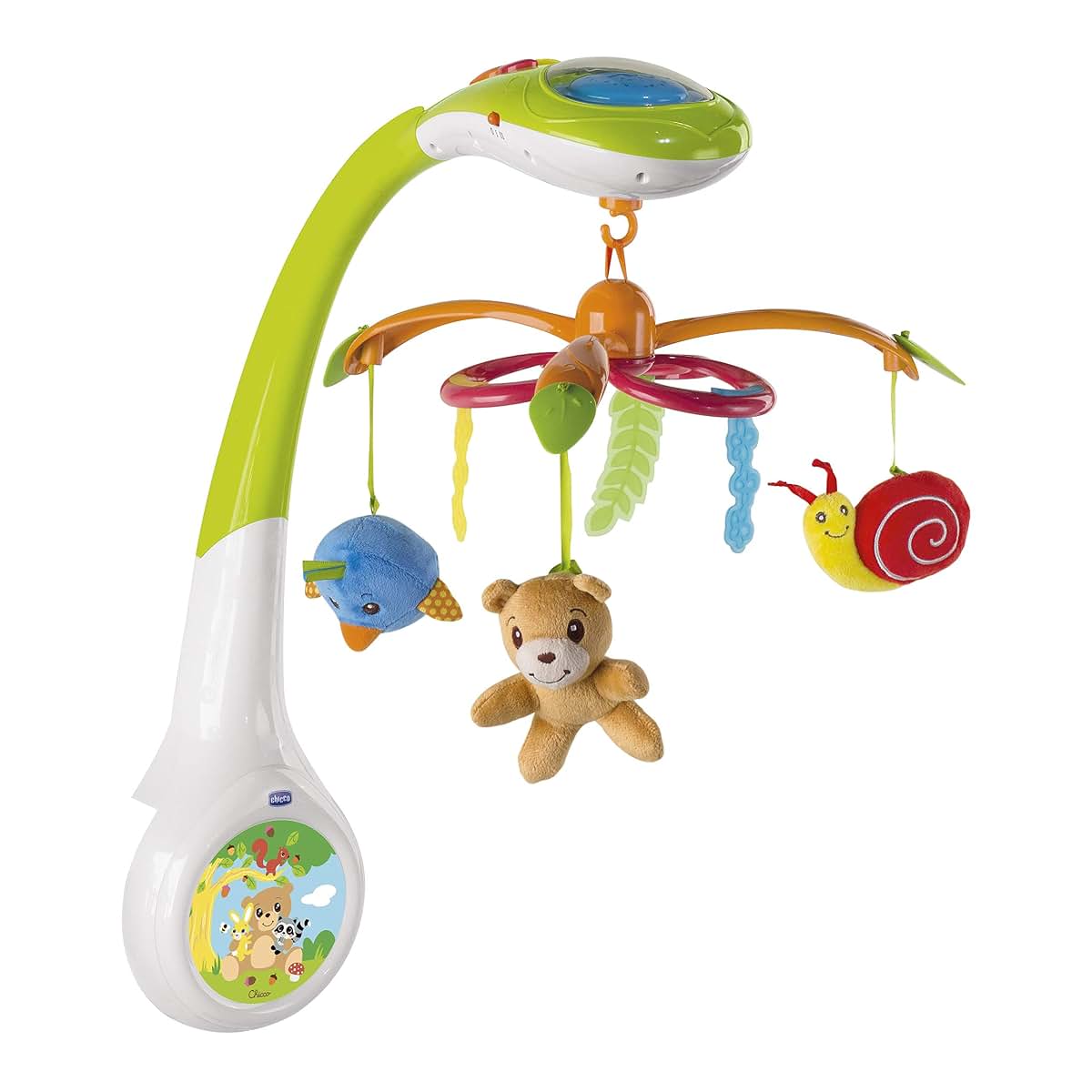 Chicco Forest Mobile Projector with Plush Toys