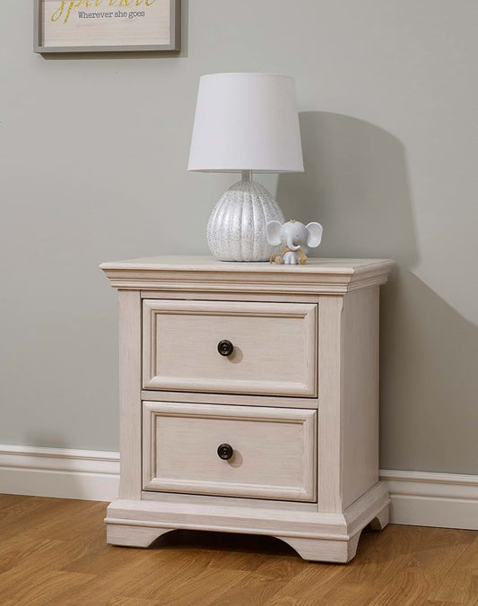 Sorelle Portofino Baby Dresser And Nightstand In Brushed Ivory