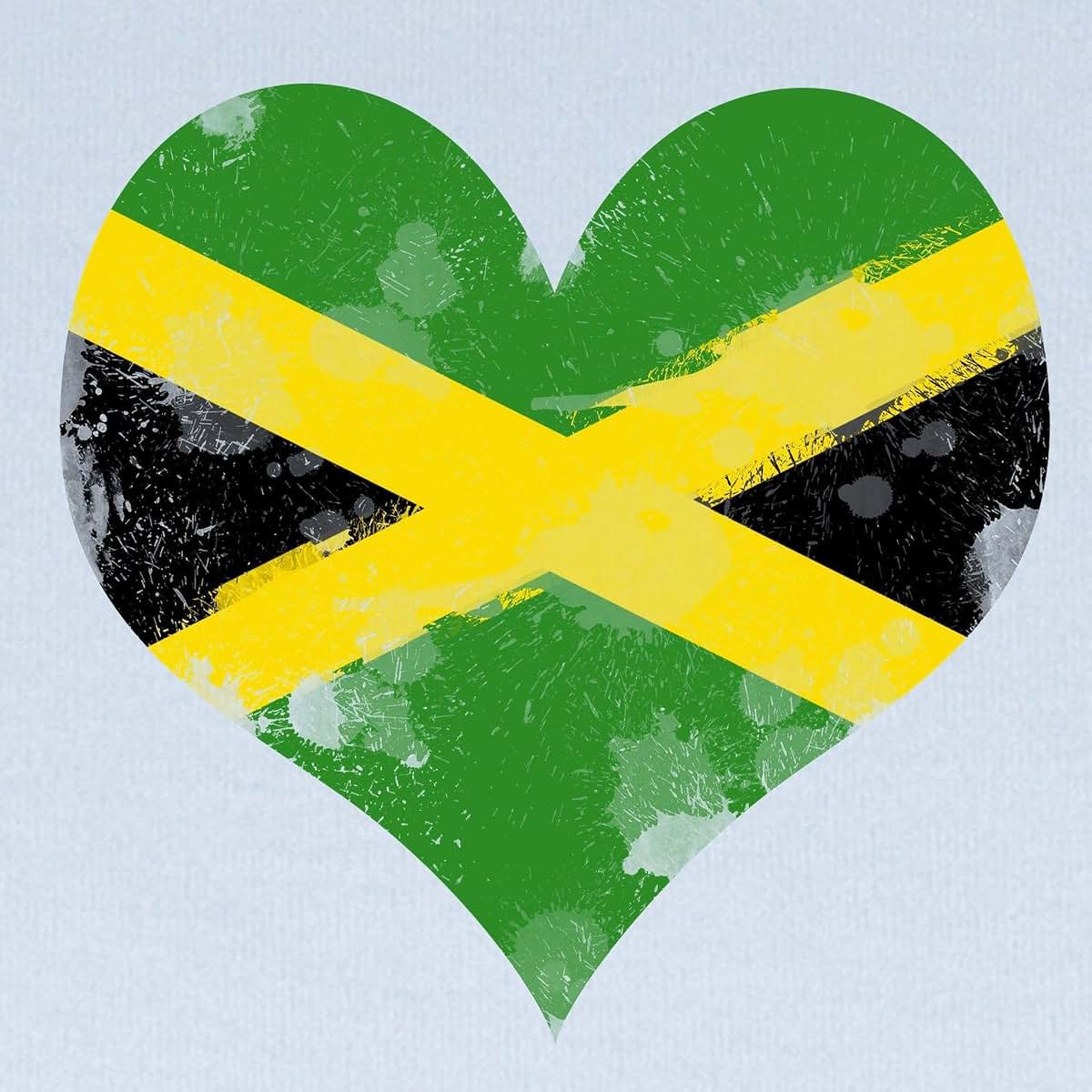CafePress A Jamaican Heart Baby Blanket, Super Soft Cotton Swaddle for Newborns