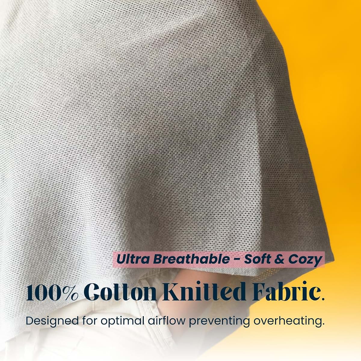 Gold Mamas 100% Cotton Nursing Cover for Breastfeeding (photo 4)