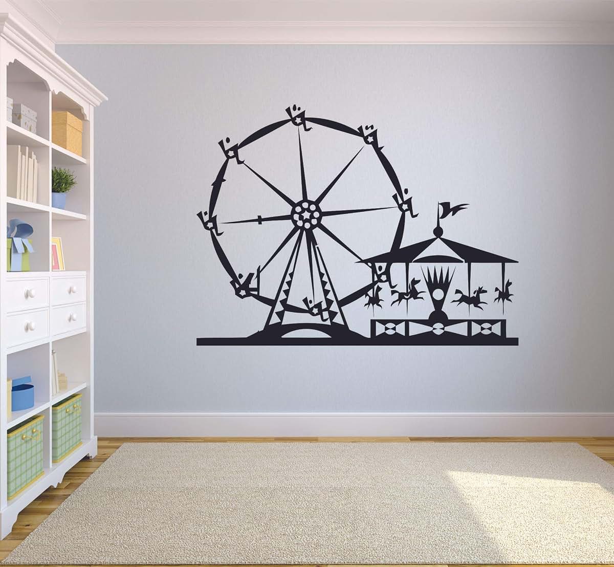 Carnival Carousel Wall Sticker Art Decal for Kids Room Decor