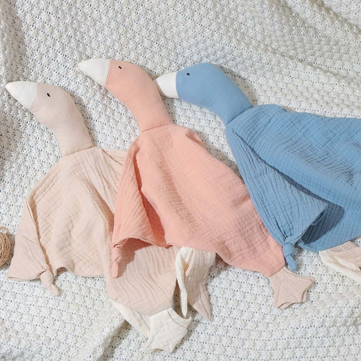 Miskall Blue Goose Security Blanket Cotton Cuddle Toy