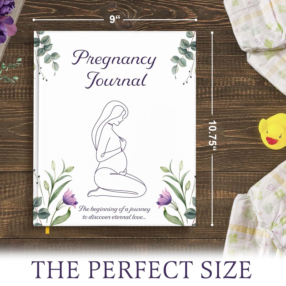 MATHIAS WORLD Pregnancy Journal & Baby Memory Book, with Stickers and Milestone Cards, Baby Book Keepsake, 152 Pages (photo 4)