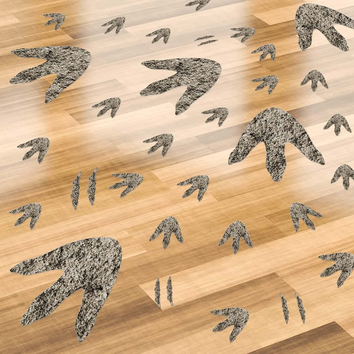 Dinosaur Footprint Floor and Wall Decals for Party Decoration