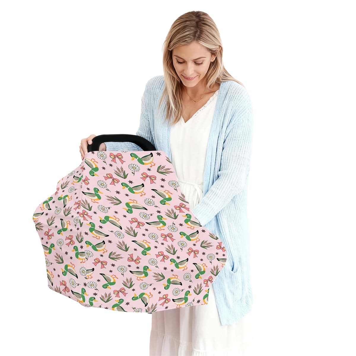 Cstdyfrv Multi-Use Baby Car Seat Cover And Nursing Canopy (photo 4)