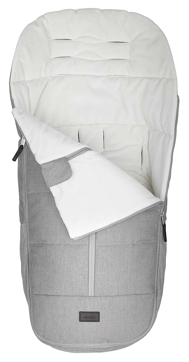 Diono Quantum Classic All Weather Footmuff for Car Seats & Strollers, Light Grey Cube