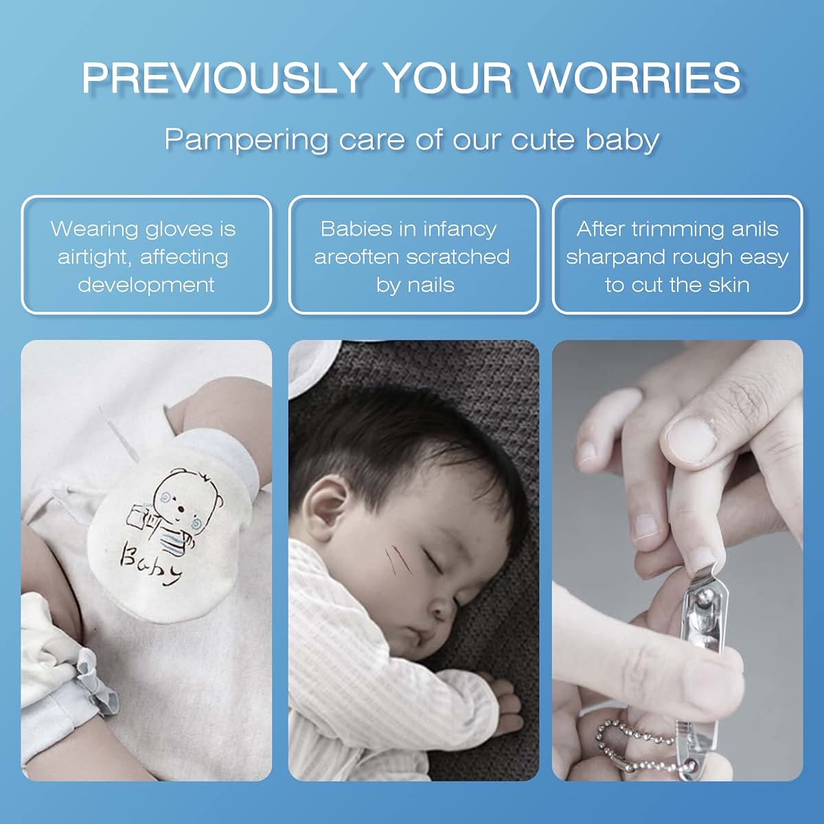 BabyOneStop Electric Nail Trimmer Kit With 6 Heads
