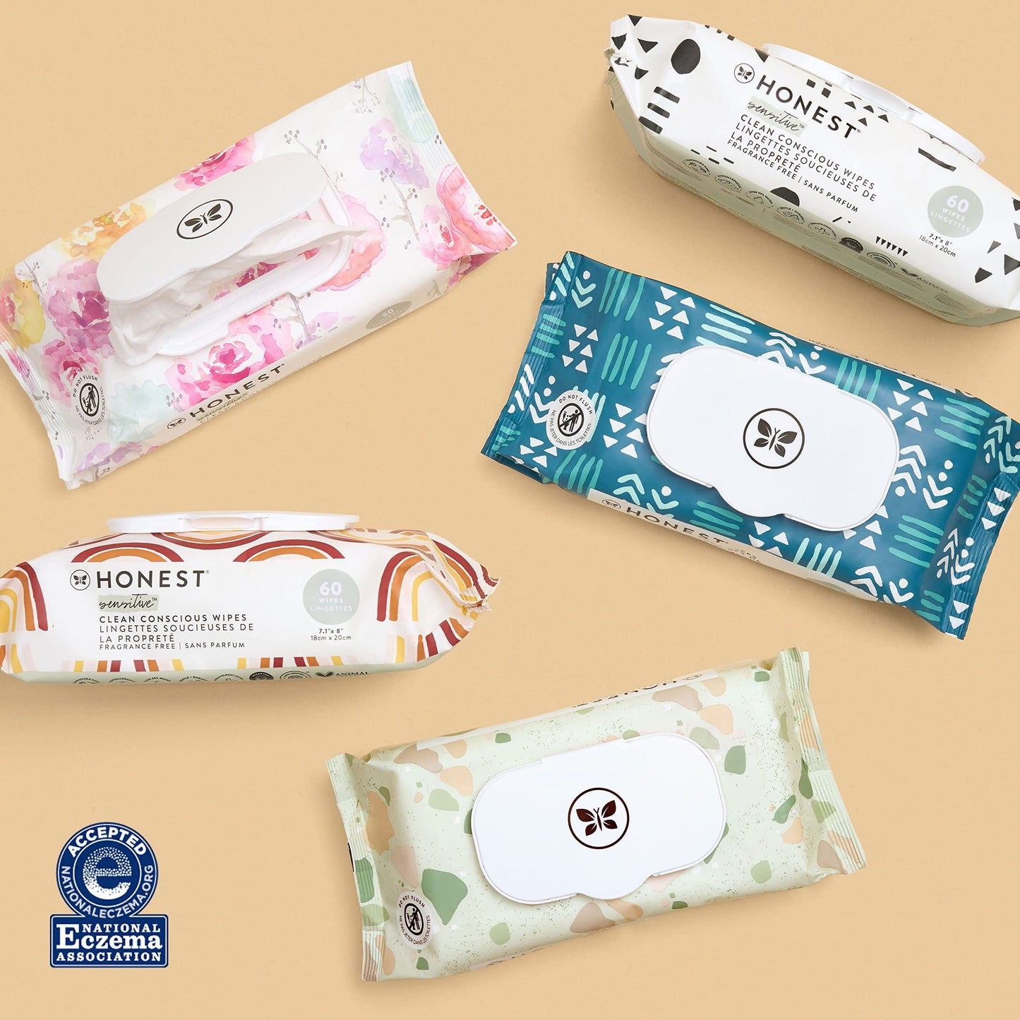 Honest Company Multi-Use Baby Wipes Terrazzo