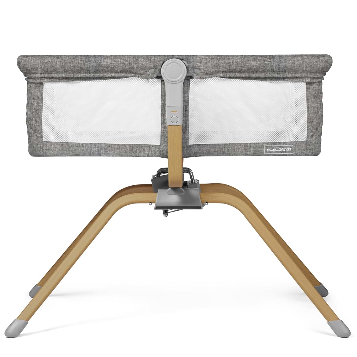 BaeBae Goods Baby Bassinet with Rocking and Gliding, Dark Grey (photo 4)