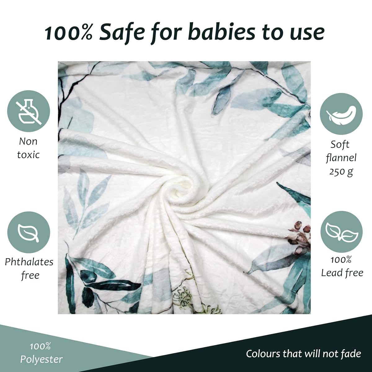 BabyOneStop Monthly Blanket Unisex 47"x47"