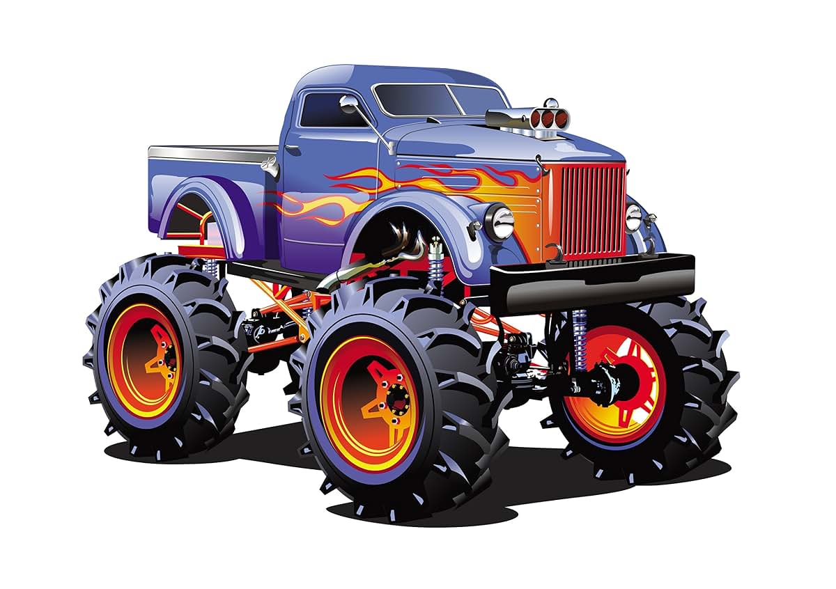 Super Monster Truck Wall Decal Sticker for Kids Nursery Art