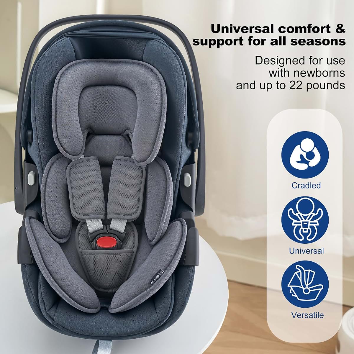 Innokids Head & Body Support Pillow for Newborn Car Seat Insert