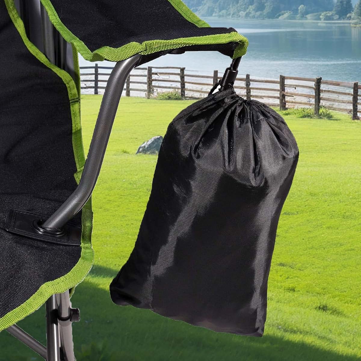 Tanxier Camping Chair Mosquito Net, Polyester Mesh with Zippered Door, Waterproof Roof
