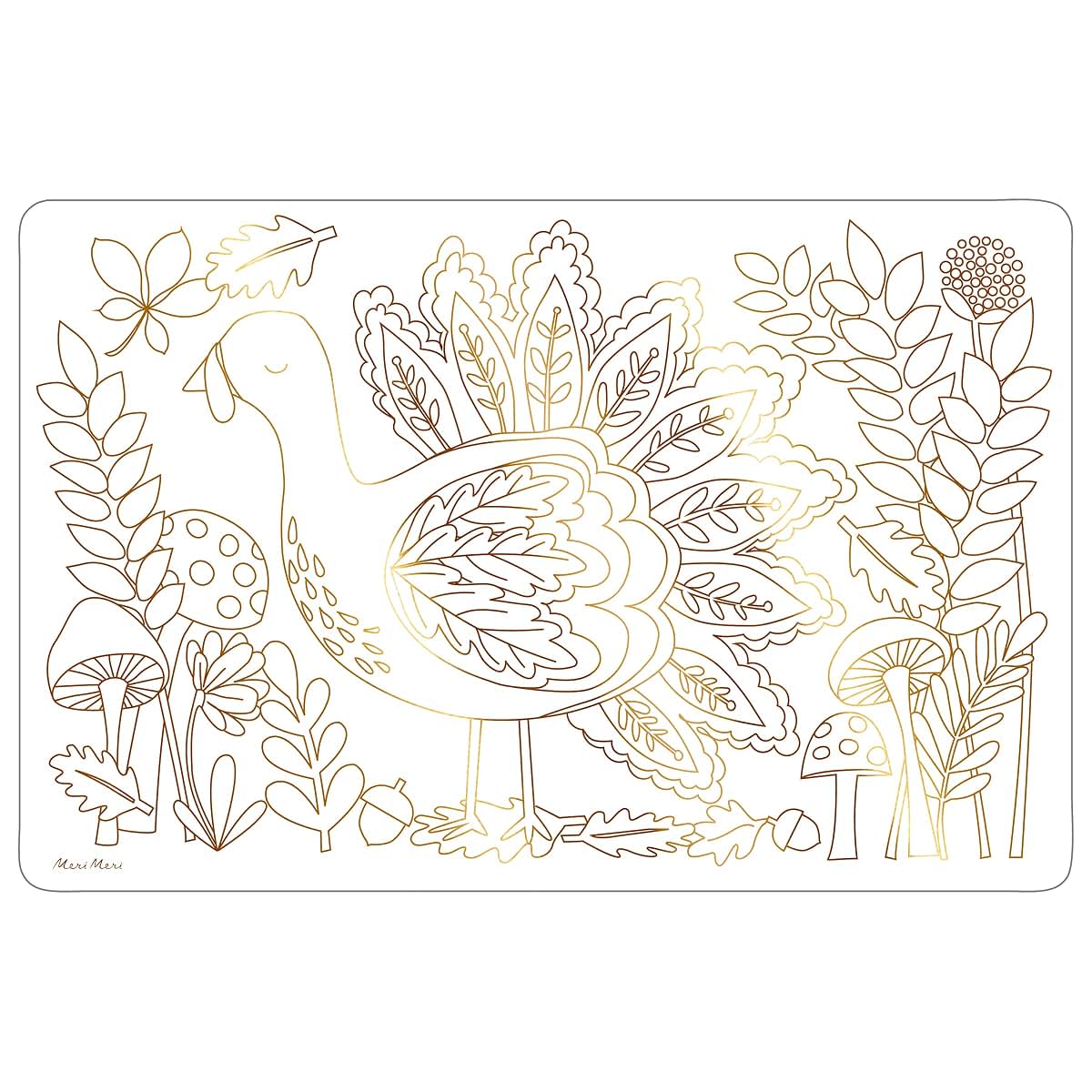 Meri Meri Thanksgiving Coloring Placemats (Pack of 8)