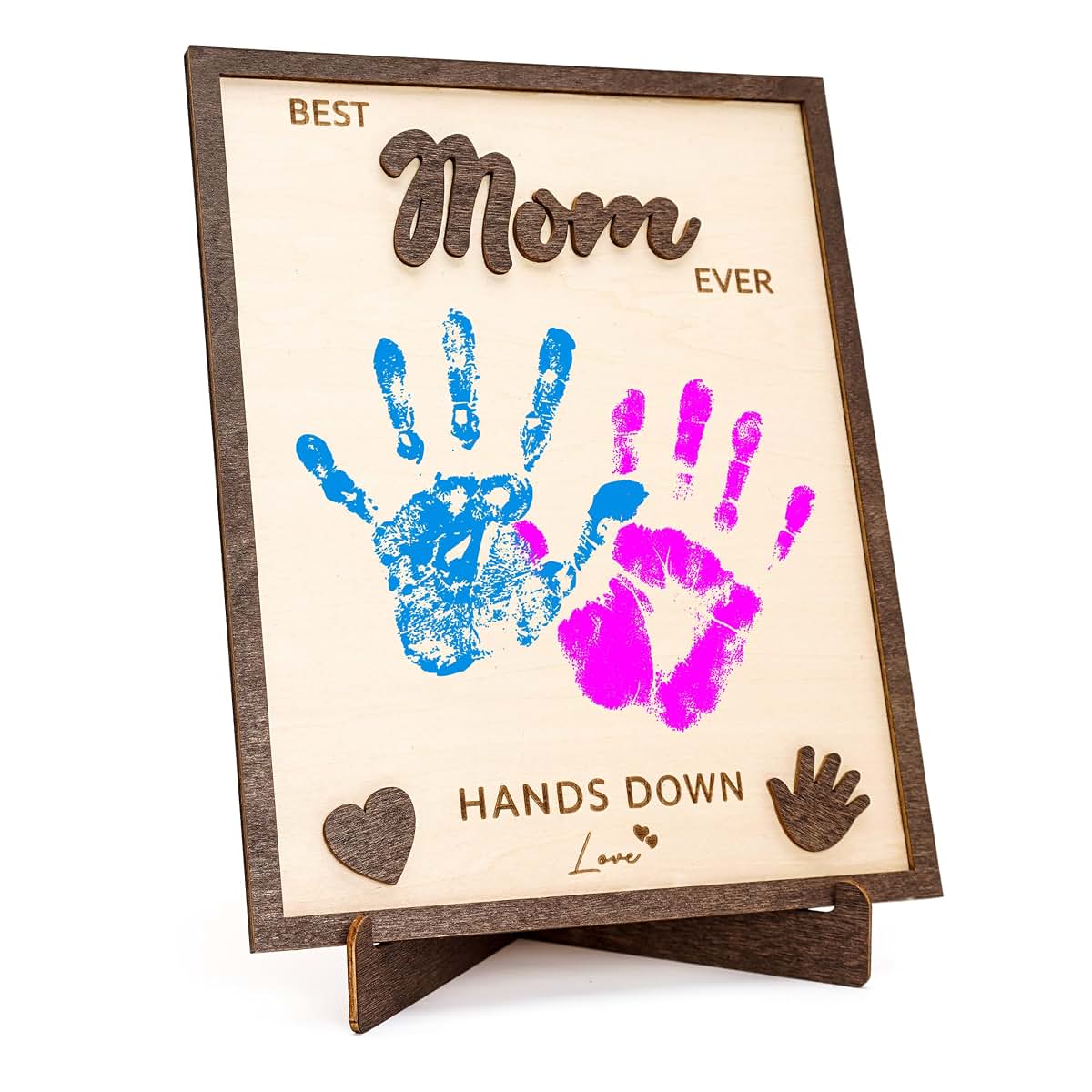 NELXI Handprint Kit for Kids and Mom, DIY Christmas 2026 Craft with Handprint Keepsake Frame for Family, Christmas (photo 4)