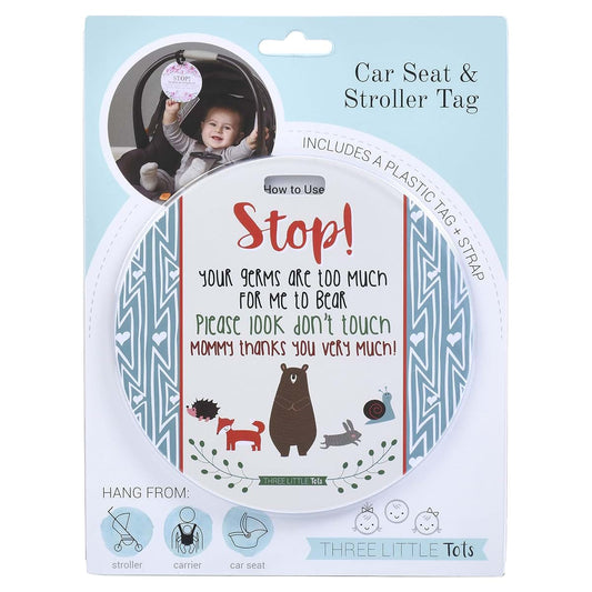 Three Little Tots Woodlands Baby Car Seat Sign And Stroller Tag