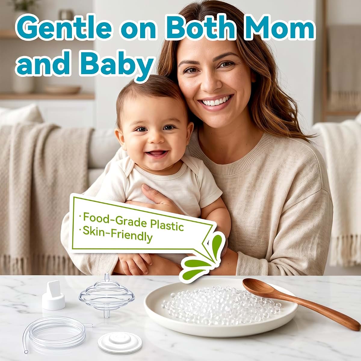 Replacement Breast Pump Parts Kit for Spectra S1, S2, S3, and 9 Plus Pumps