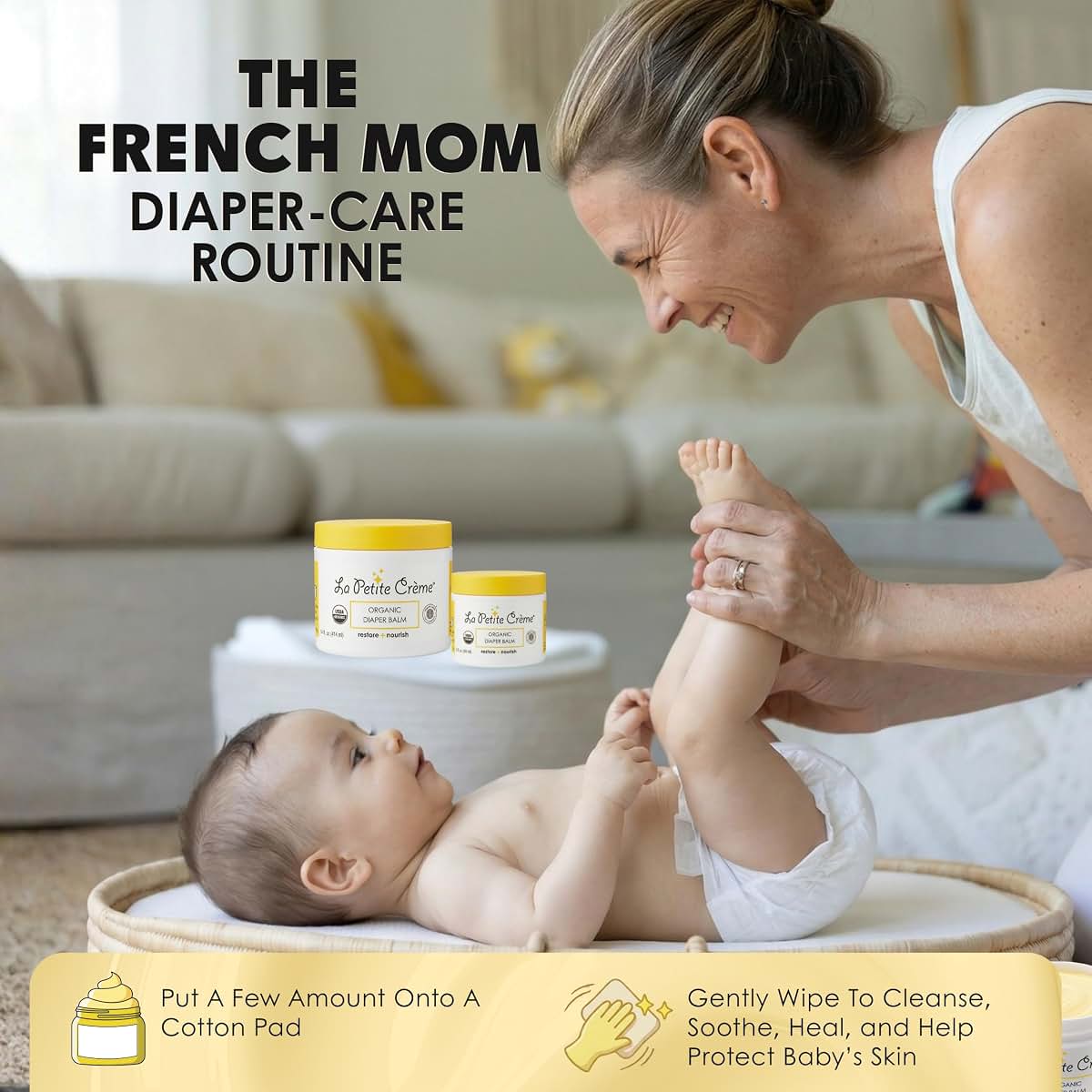 La Petite Creme Diaper Balm - Healing & Nourishing Diaper Rash Cream, 1 oz (photo 4)