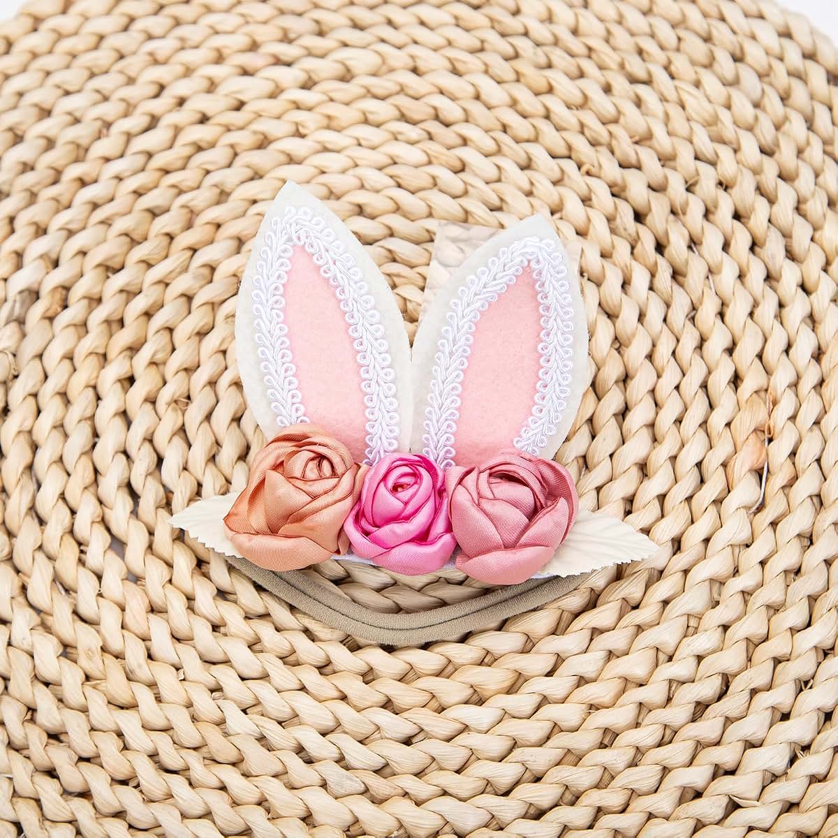 Kidocheese Bunny Ears Headband for Baby Girl Easter Hair Accessories