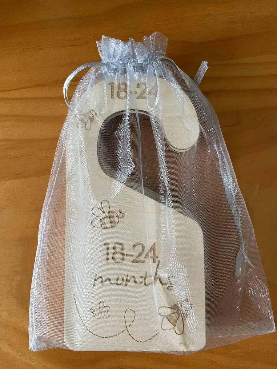 Lemon Shane Double-Sided Wood Closet Dividers for Baby Clothes Organization