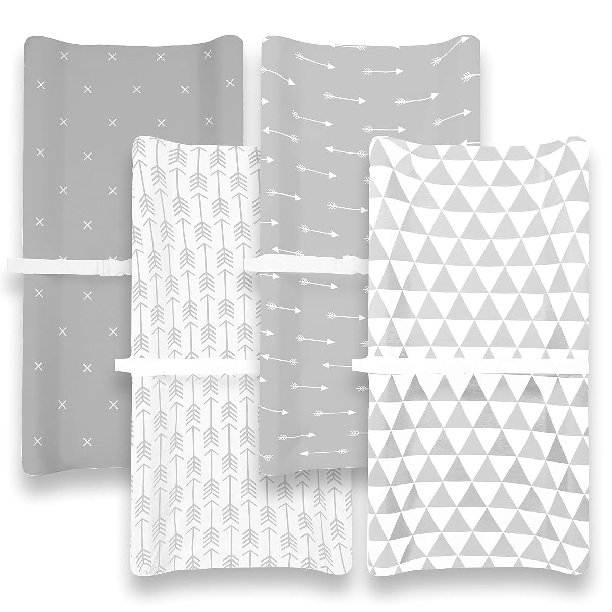BaeBae Goods Changing Pad Cover – Premium Baby Changing Pad Covers 4 Pack – Boy or Girl Changing Pad Cover – Pure