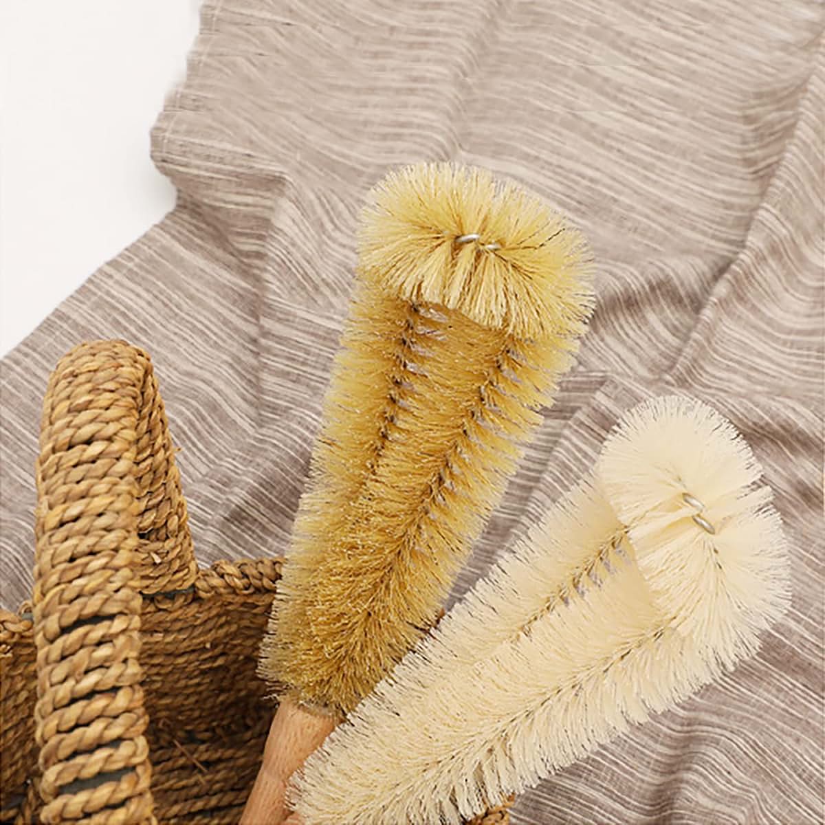 Uptaly 12 Inch Bottle Brush With Beech Wood Handle