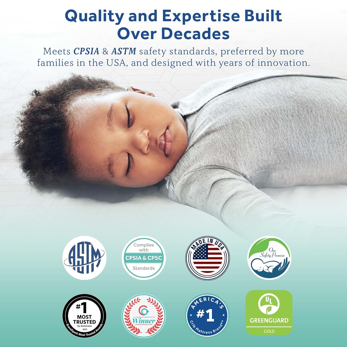 Sealy Baby Infant & Toddler Crib Mattress With 204 Coils