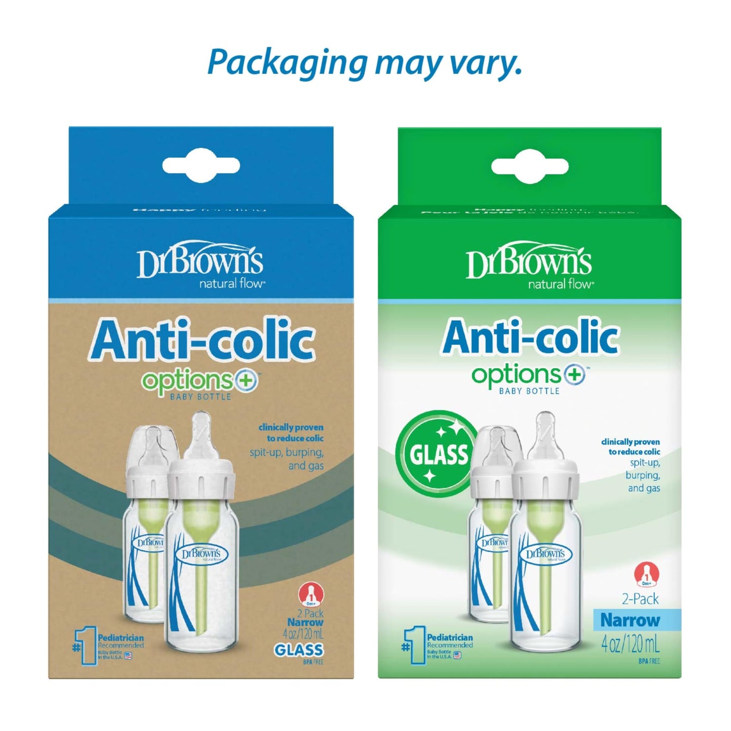 Dr. Brown's Anti-Colic Glass Baby Bottle 4oz