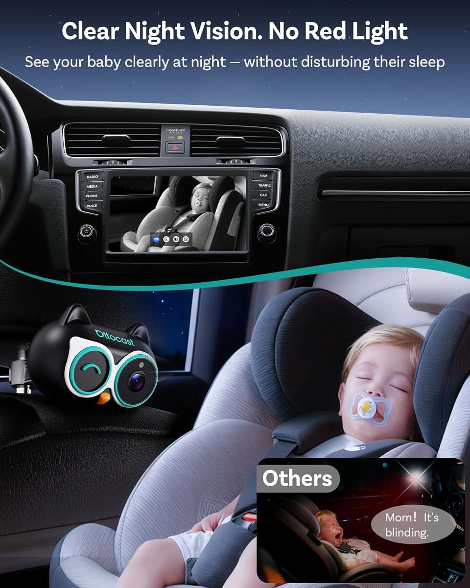 Ottocast Cabin Care Car Adapter With Baby Car Camera 1080P