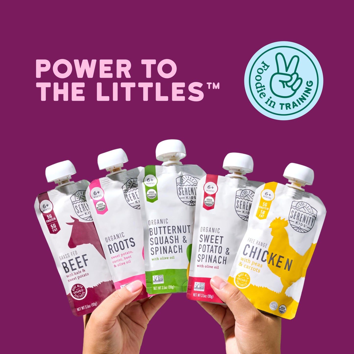 Serenity Kids Organic Baby Food Pouches 6+ Months