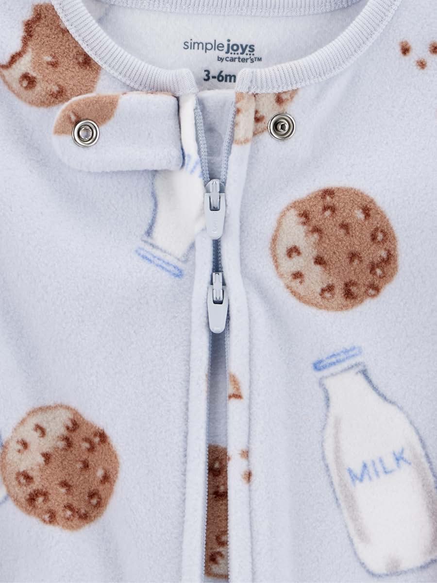 Simple Joys by Carter's Unisex Baby 2-Pack Fleece Footed Sleep and Play (photo 4)