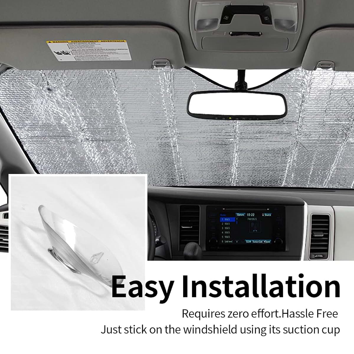 Golden Retriever Windshield Sun Shade for Car SUV Truck