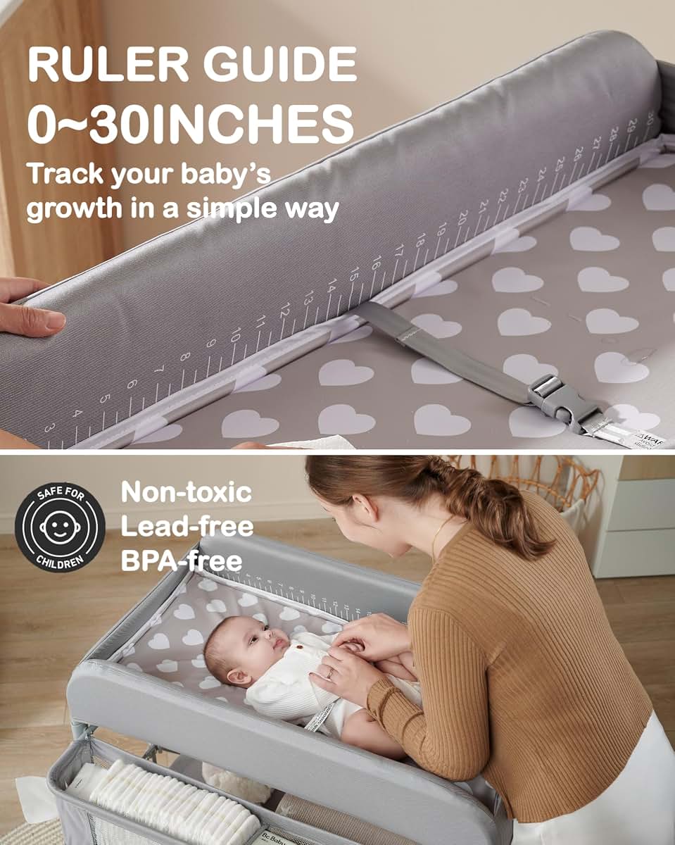 Beka Portable Diaper Changing Station With 4-Level Adjustable Height