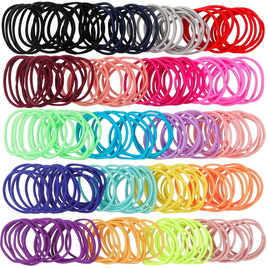 BabyOneStop 200-Piece Toddler Hair Ties in 20 Assorted Colors