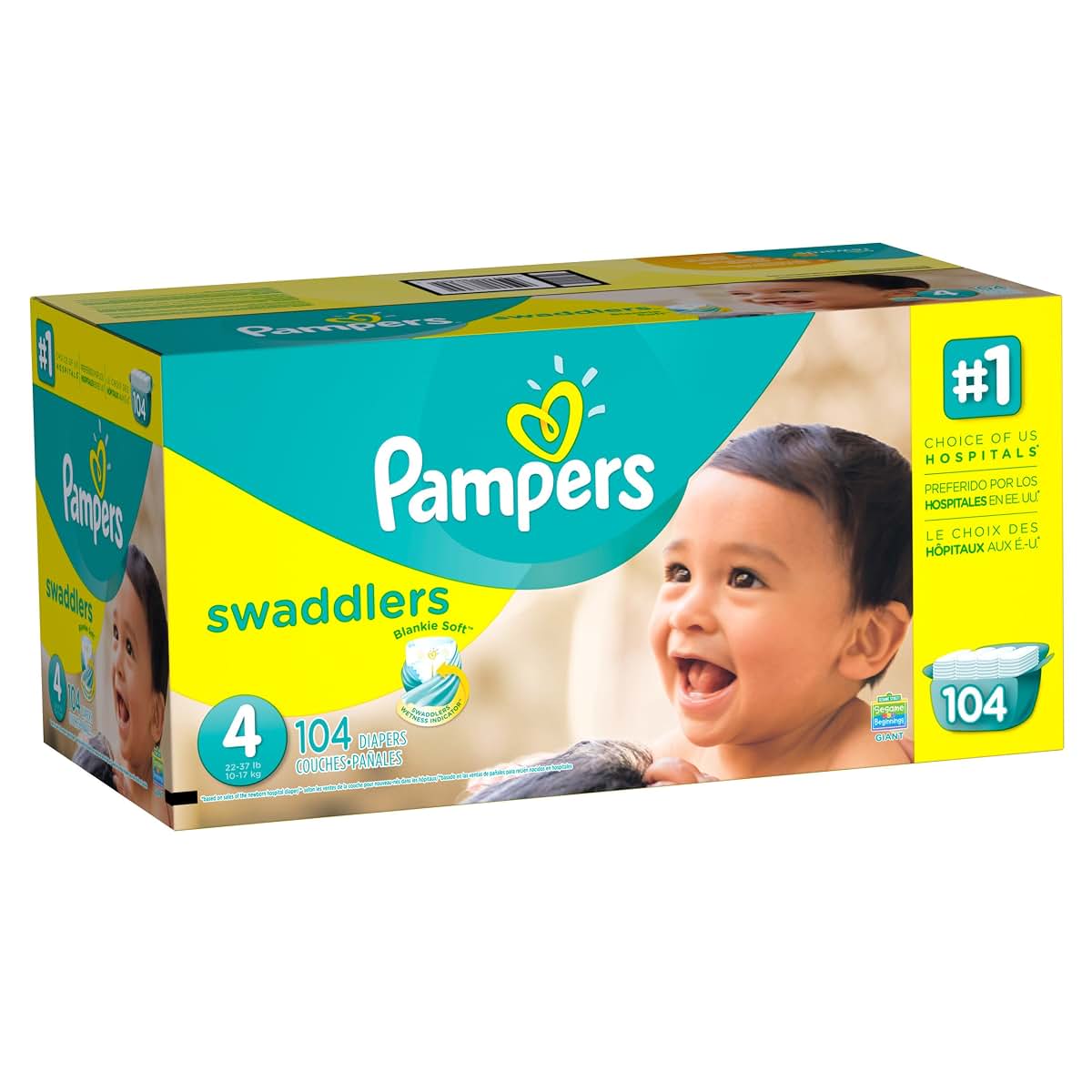 Pampers Swaddlers Diapers Size 4 for Comfort and Protection