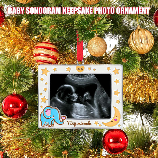 Eva Murmure Ultrasound Picture Frame Christmas Ornament 2026 (photo 2)