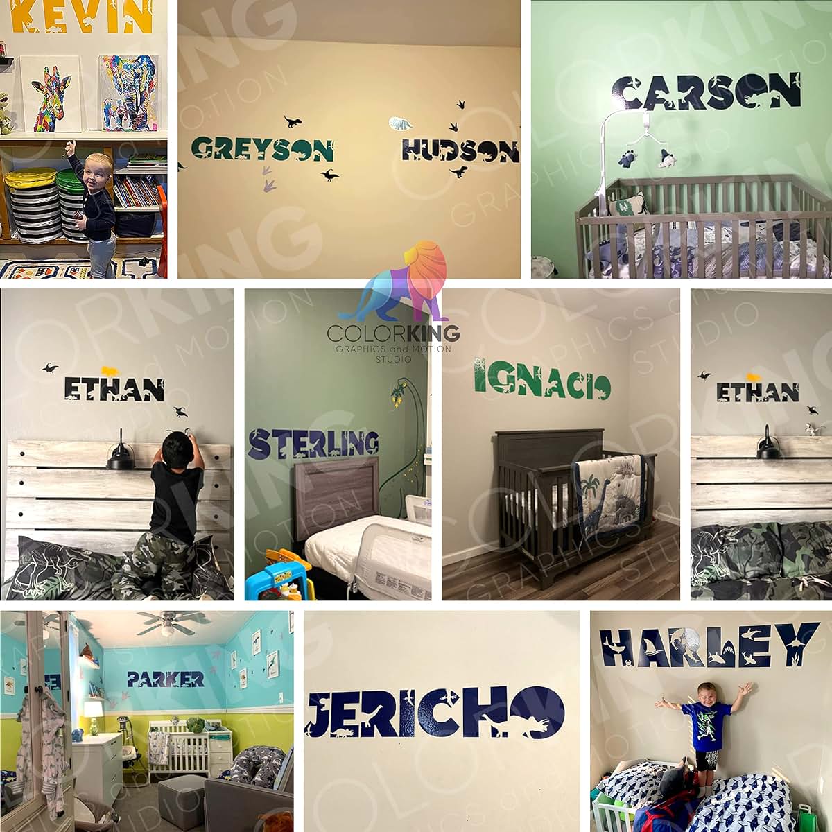 Megapolis Custom Boys Wall Name Vinyl Decal In Game And Soldier Style