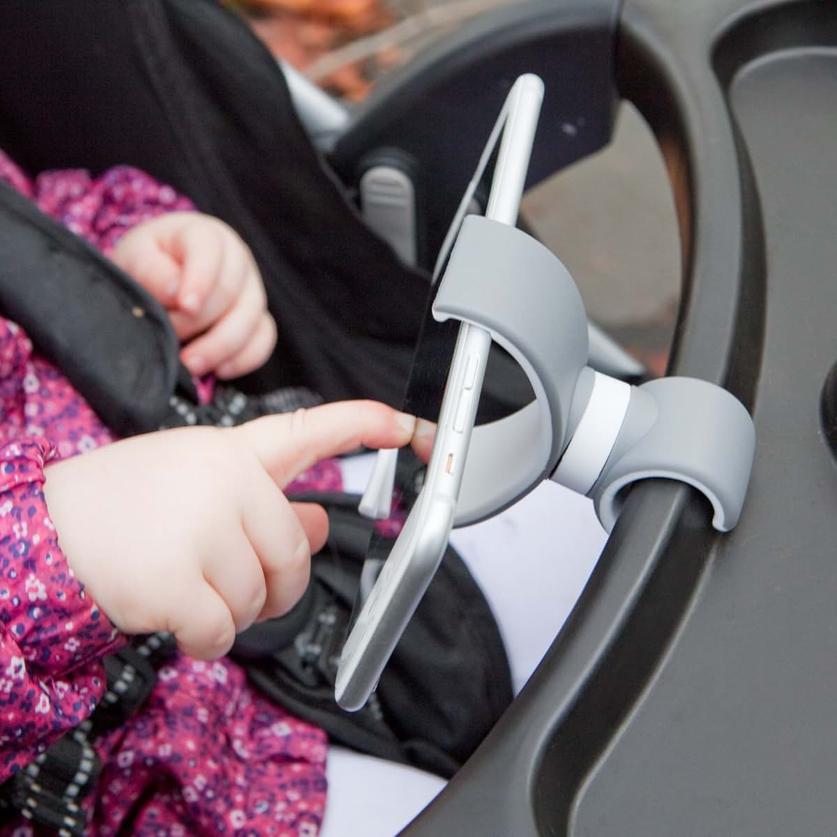BoxWave BabyGo Stroller Mount for Smartphones and Tablets - Grey