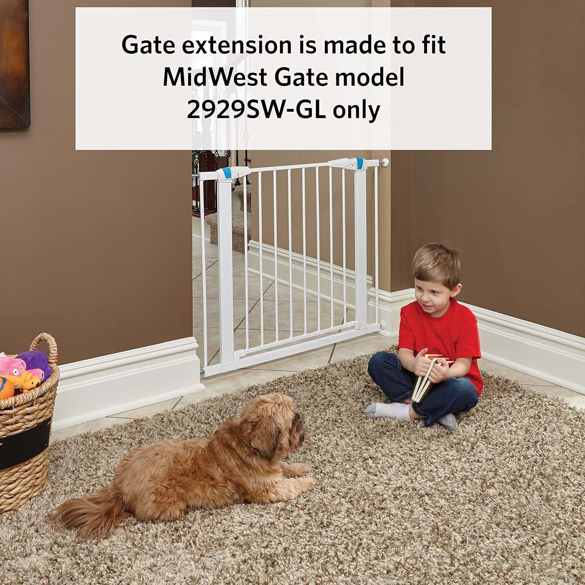 MidWest Pet Gate Extension 3-Inch Wide for Glow Frame