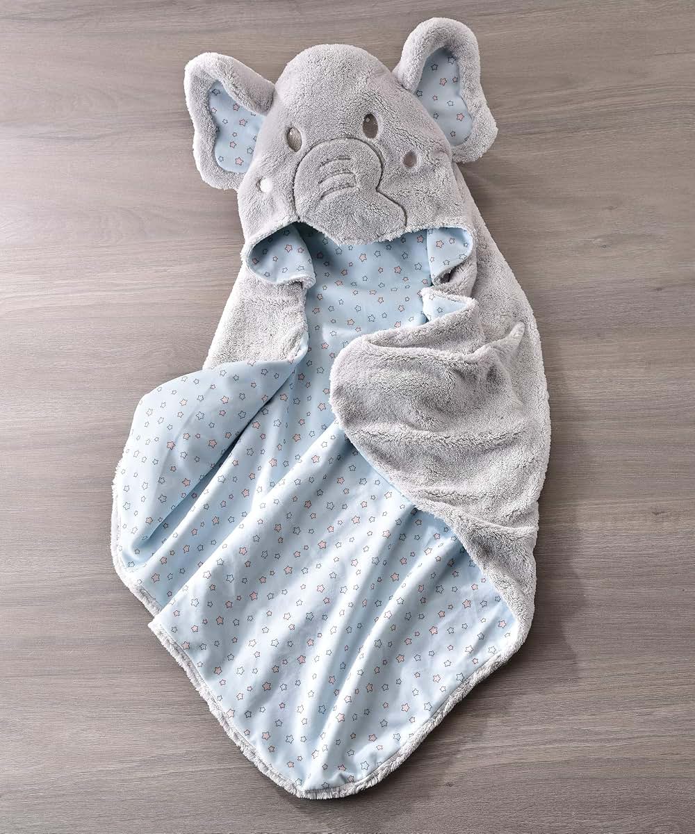 Giftcraft Li'l Elephant Character Hooded Baby Towel (photo 2)