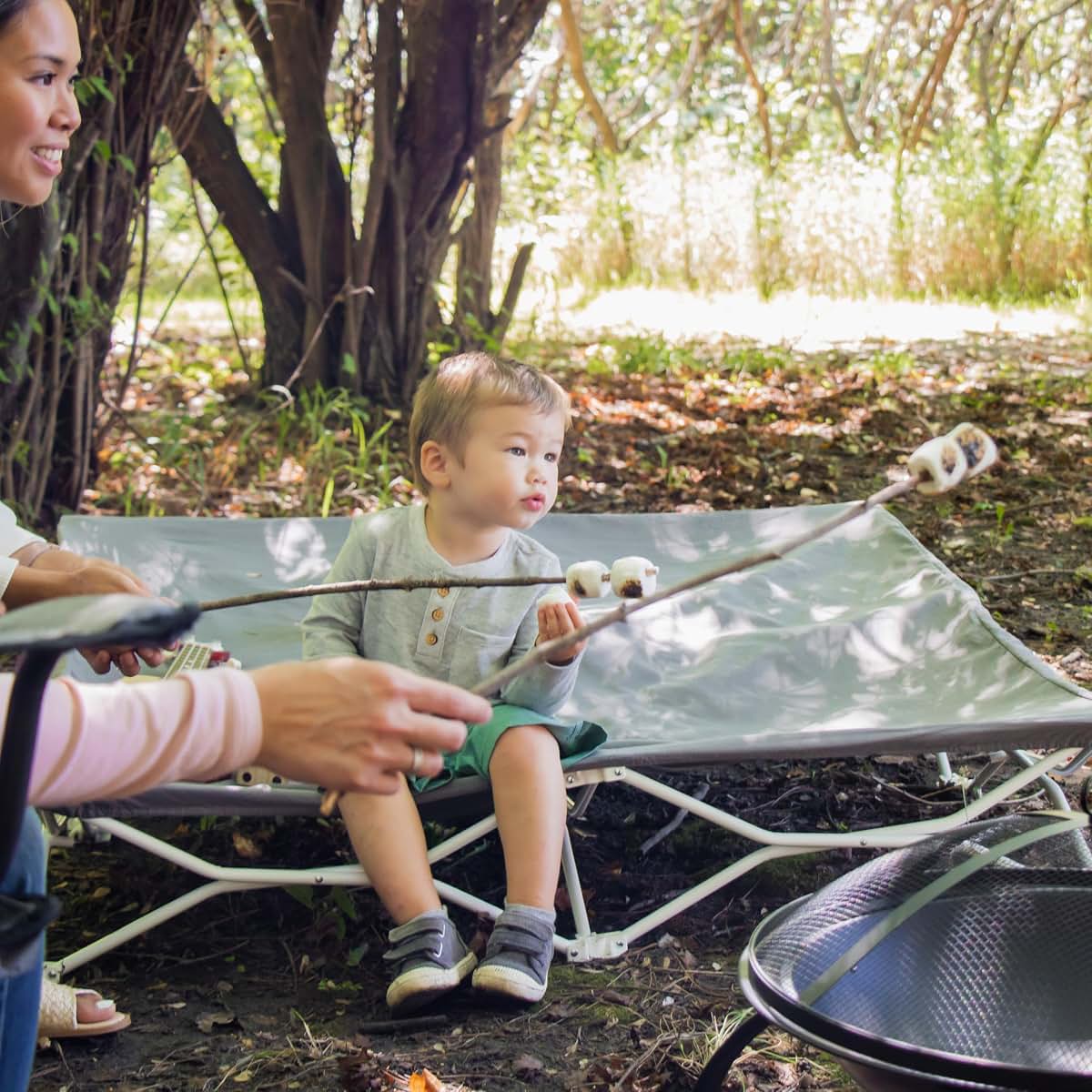 Regalo My Cot Twin Portable Toddler Bed for Two Kids